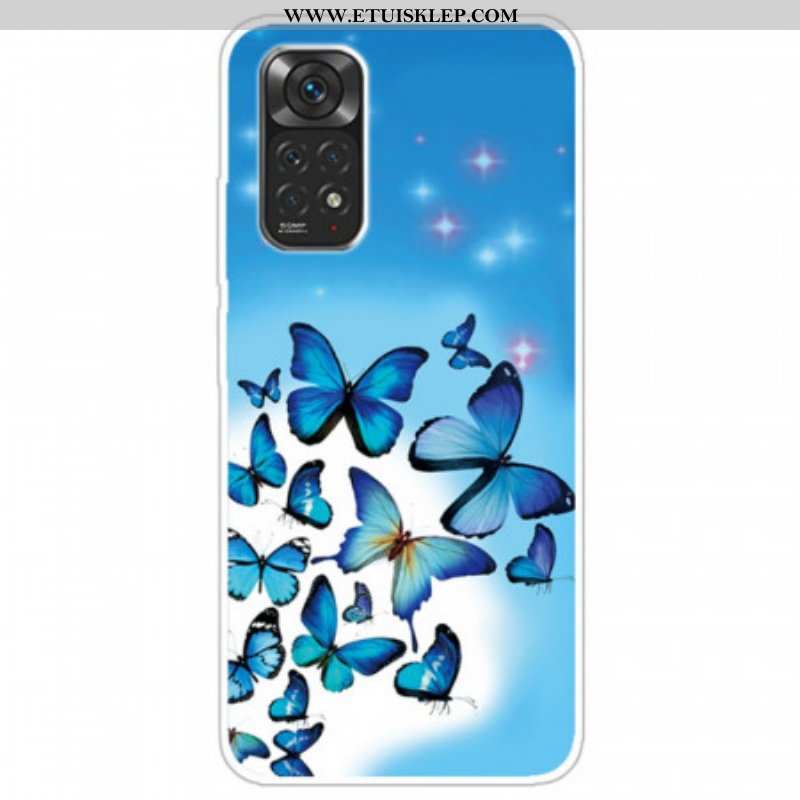 Futerały do Xiaomi Redmi Note 11 Pro / 11 Pro 5G Niebieskie Motyle